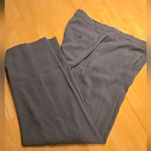 Babaton Aritzia Blue Grey Agency Trousers 16 Mirror Crepe